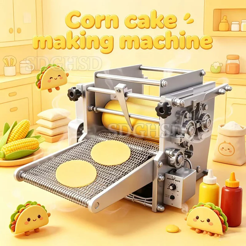 Roti Maker Corn Tortilla Making Machine Corn Chapati Press Roll Tortilla Machine Corn Taco Maker Machine