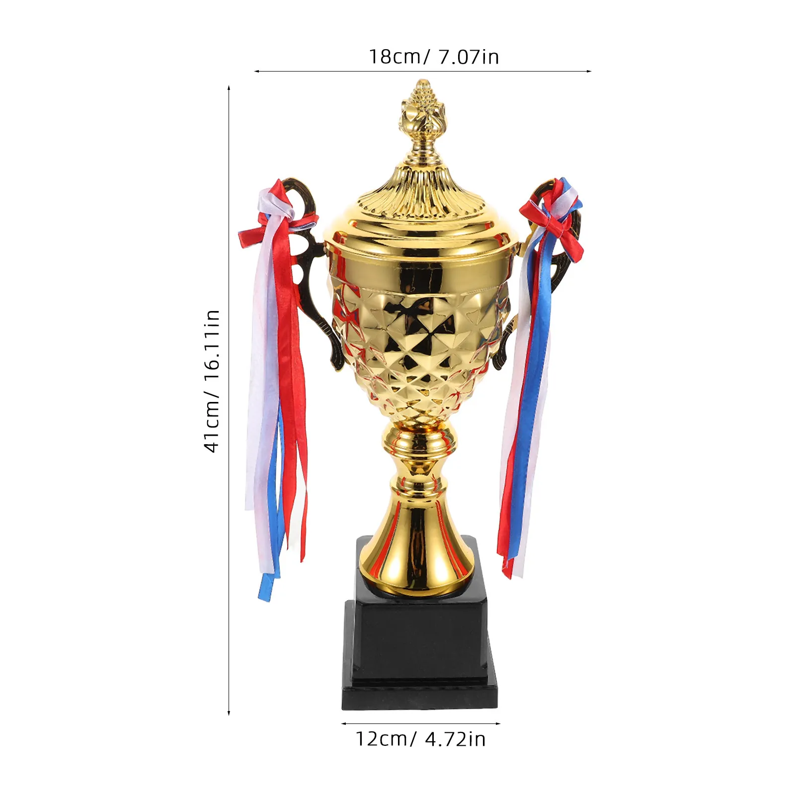 Large Metal Trophy Cup Gold Award for Sports Competitions Tournaments Basketball Soccer Wrestling Award Ceremony