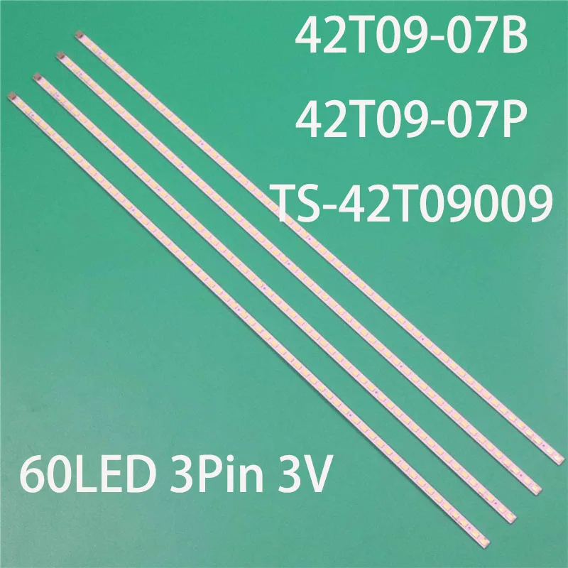 

4PCS/Set Brand New TV's LED Lamp Bars 42T09-07B 07P Backlight Strips TS-42T09009 Array Bands 73.42T09.011-4-SK1 Rulers Tapes