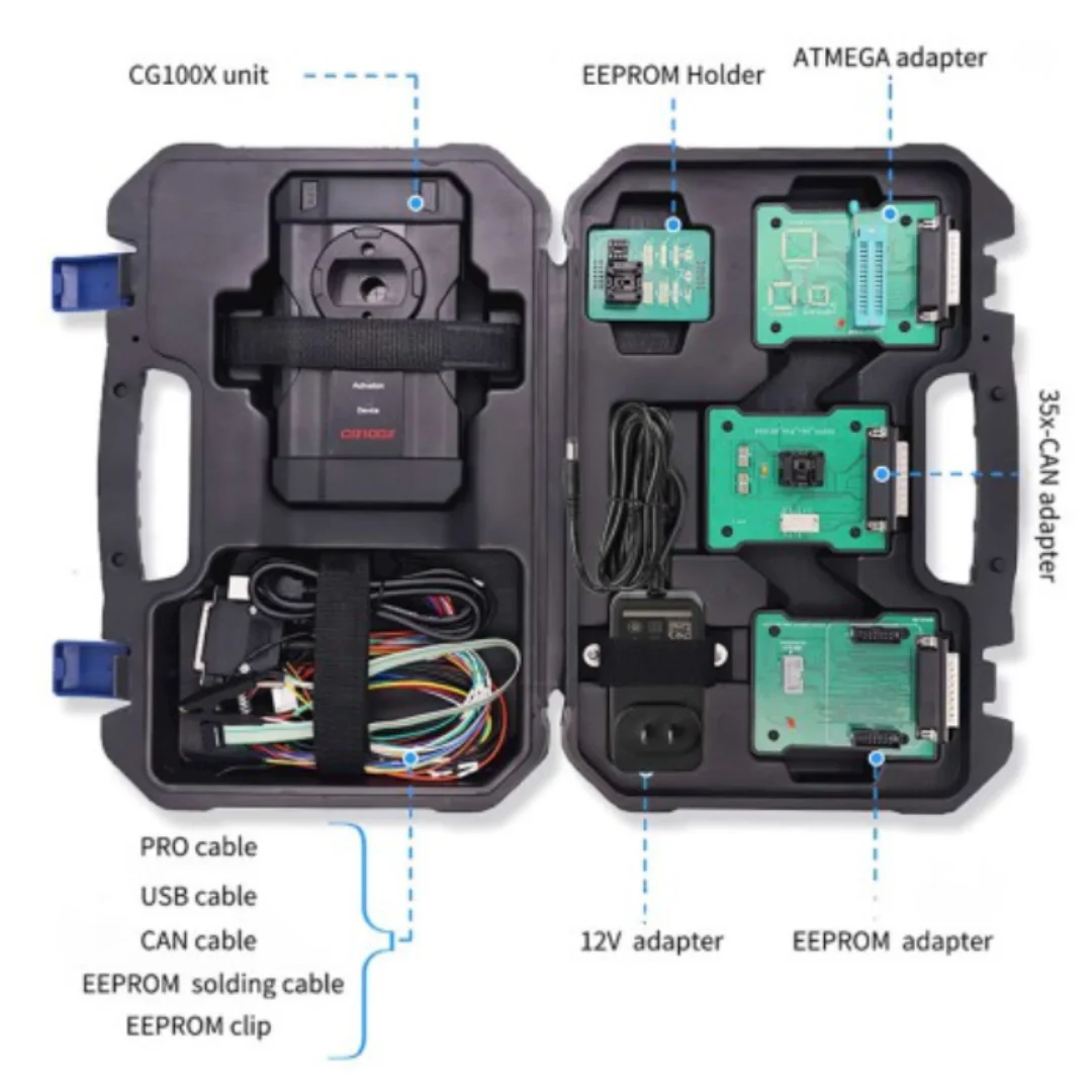 Newest CGDI CG100X New Generation Programmer for Airbag Reset Mileage Adjustment and Chip Reading Support MQB Get Free PRO V2 Ha