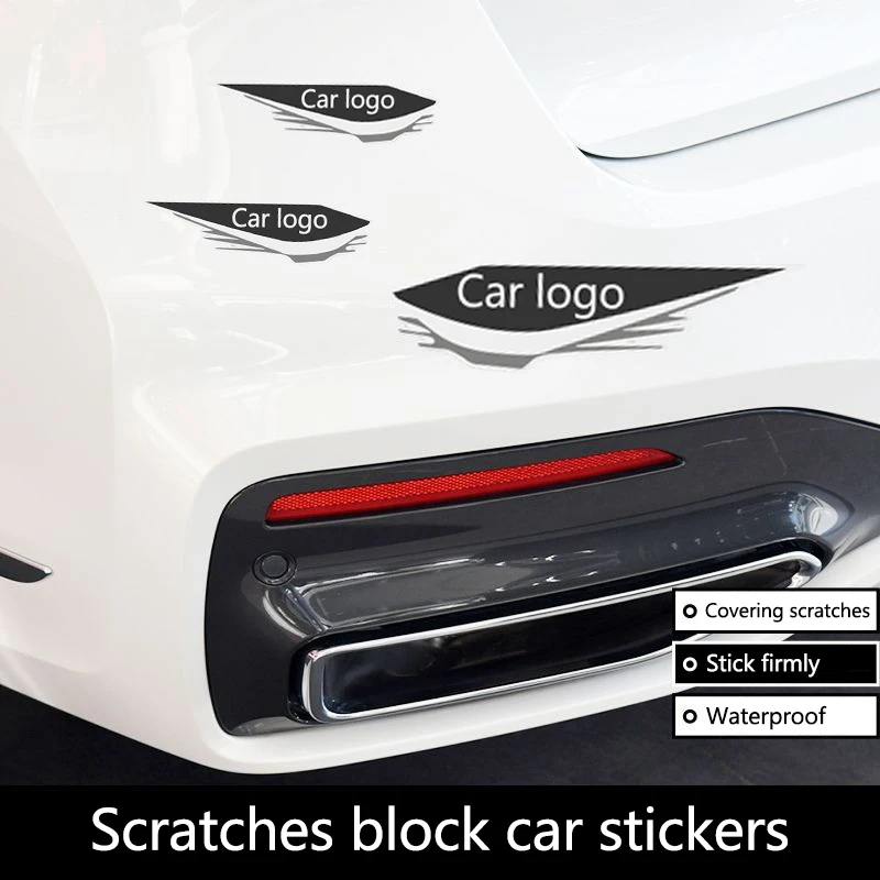 4pc PVC Car Scratch Stickers Covering Scratches Sticker For Ford Focus 2 3 4 Mondeo Fiesta ecosport Kuga Fusion Ghia Accessories