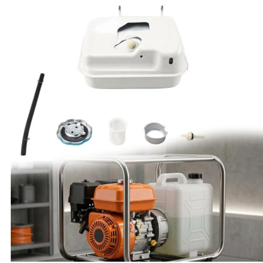 For gx390 Fuel Tank Assembly Compatible with Standard For gx390 Engine Mounting Dimensions and Fuel Line Ports
