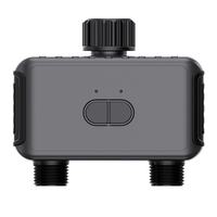 Smart 2-Zone Watering Valve With Bluetooth - Garden Irrigation System Controller, Automatic Drip Sprinkler Valve