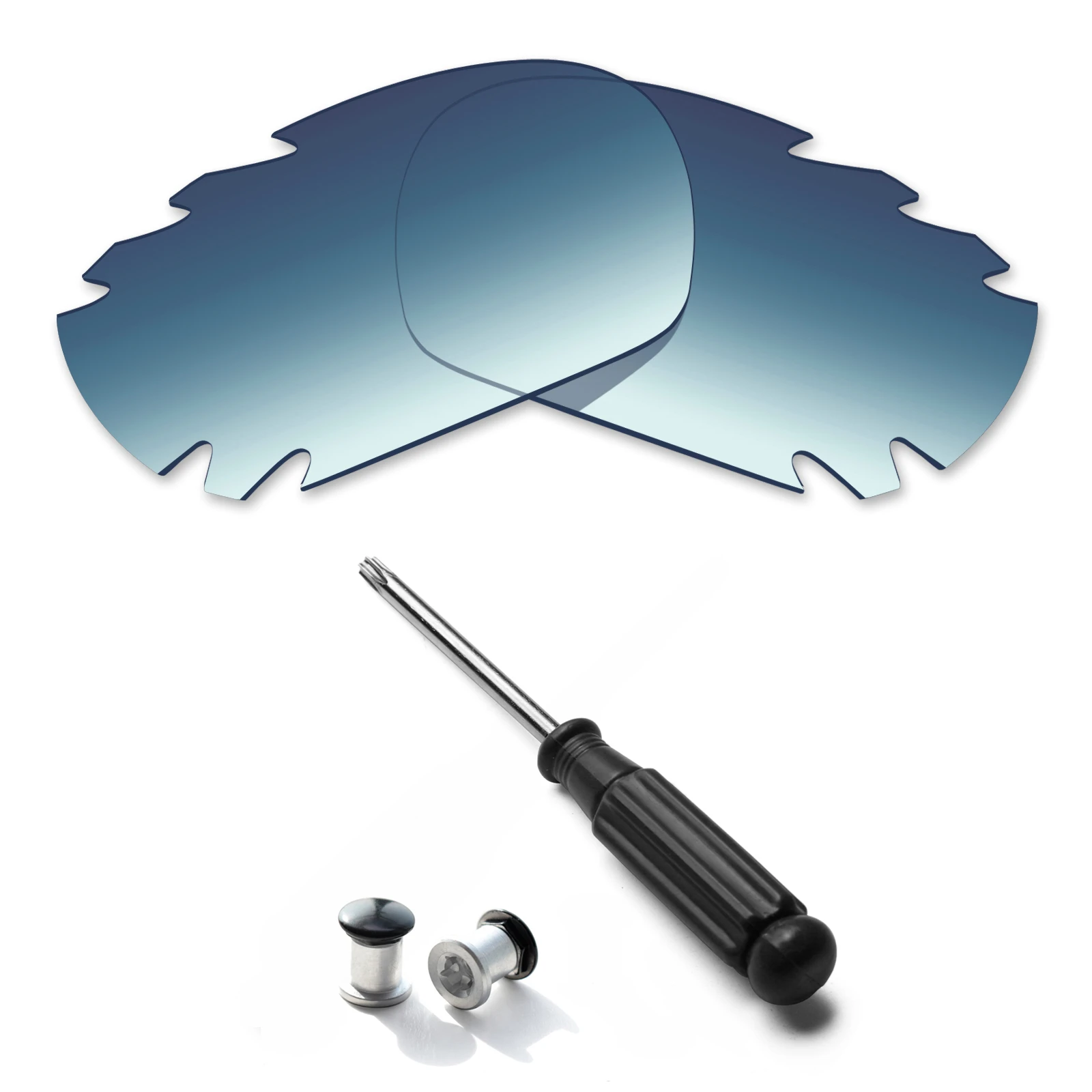 ezoptix123 Polarized Lenses & Bolt & Screwdriver-T20 Tools Replacemen for Oakley Jawbone Vented / Racing Jacket Vented Sunglass
