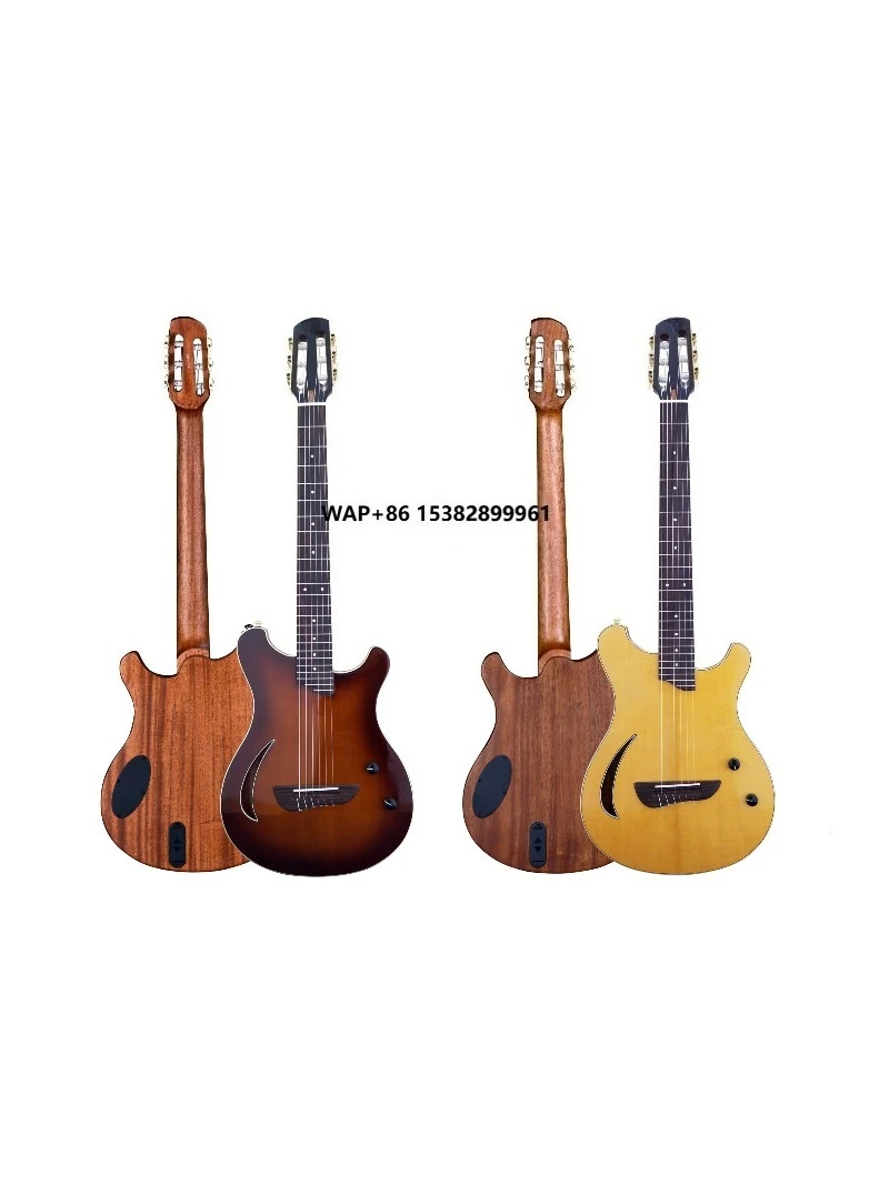 USA DDP | WaveGarden WG - E20TN Nylon String Electric Guitar for Beginner to Pro, Studio & Stage