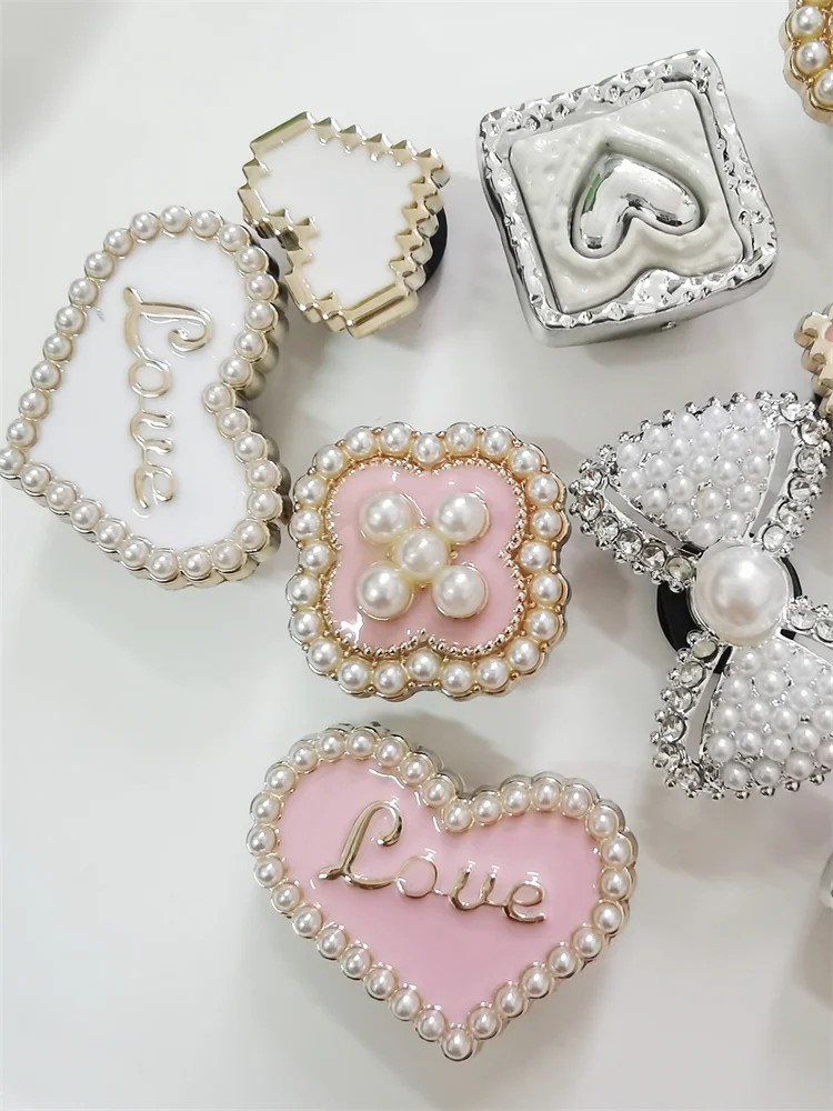 5PCS ABS Schuh Charms Schnallen DIY Strass Bowtie Clog Teile Dekoration Garten Schuhe Zubehör Für Frauen Geburtstag Party Geschenke – Detail 5