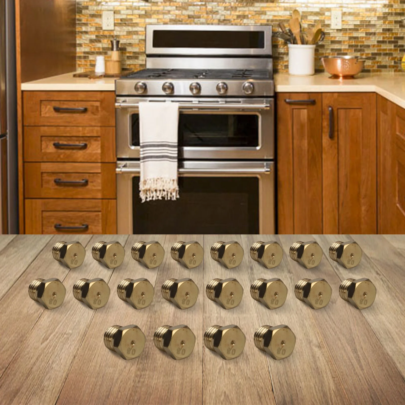 

Насадки для гриля из латуни, прочные медные сопла для приготовления на открытом воздухе, универсальный комплект для переоборудования, запасные части для уличной кухни