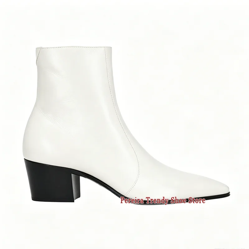 Botas Chelsea de Couro Estilo - Men'S Shoes Black And White avaliação e preço