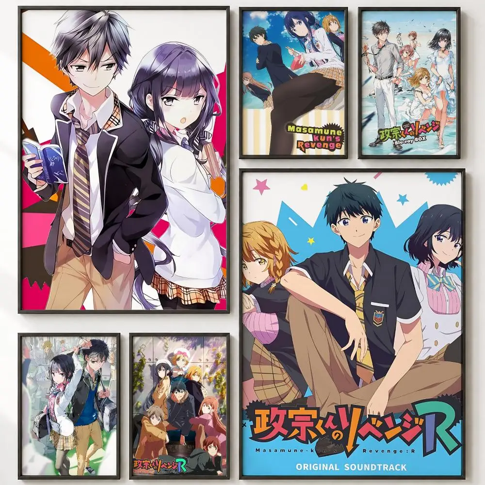 Póster de la venganza de Masamune-kun, versión HD, para decorar paredes, autoadhesivo, no deja residuos, ideal para el hogar, cafeterías y oficinas, un excelente regalo.
