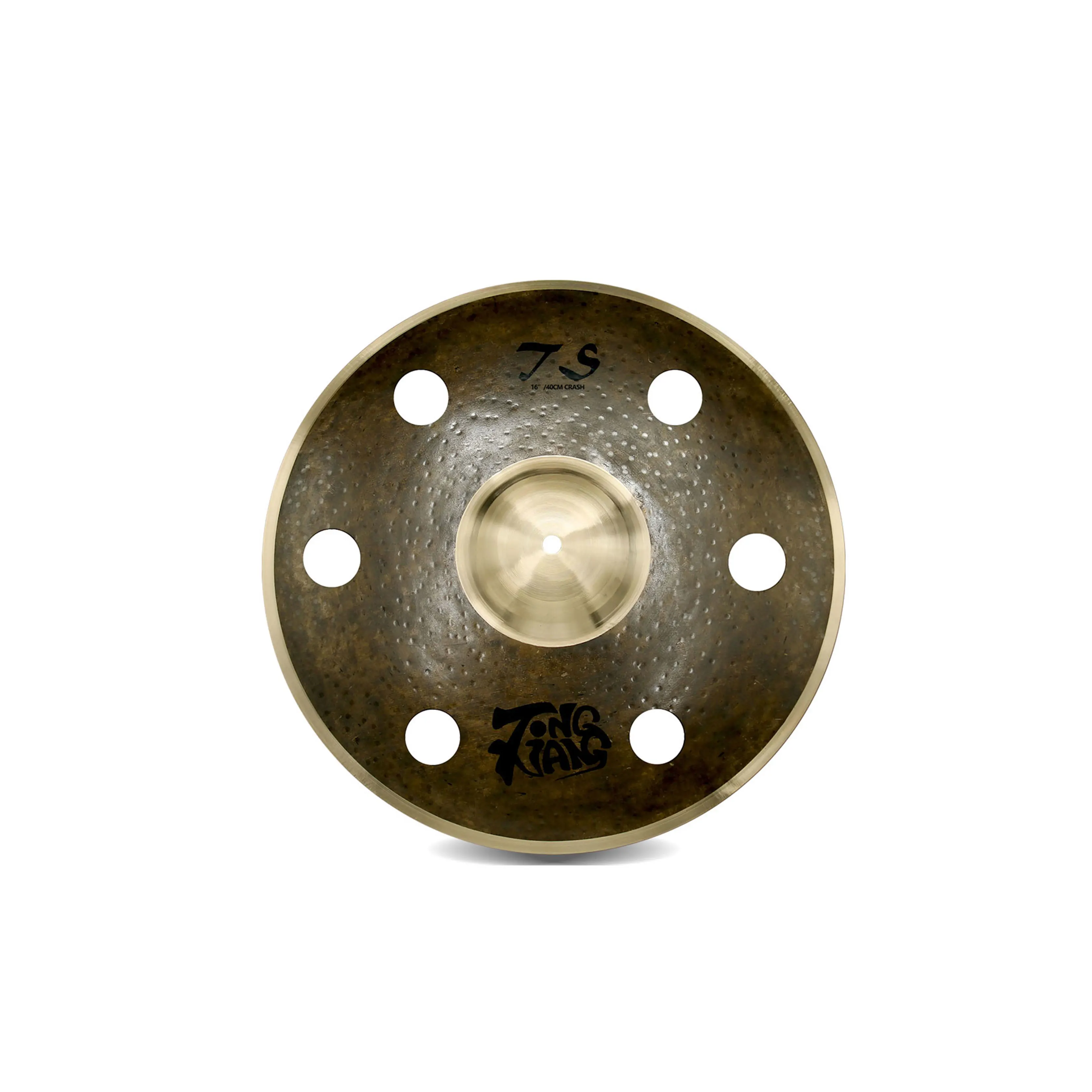 

Chinese Good Price Traditional B20 TS 16" Crash Cymbal With 6Holes Ozone Cymbal For Drums