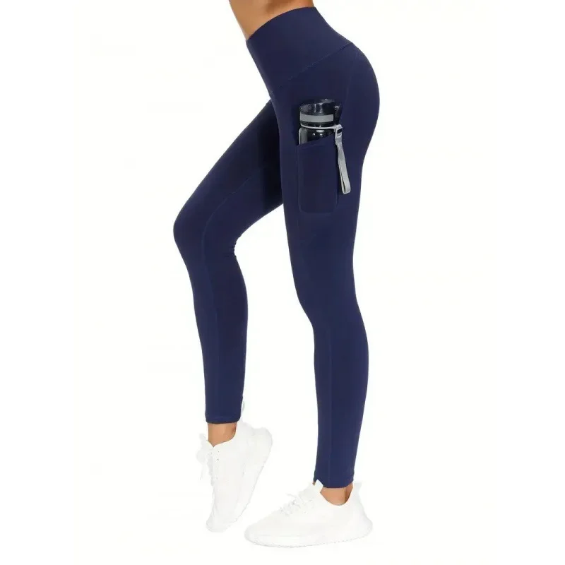 

High Waist Yoga Leggings with Pocket Women Leggings Seamless Fitness High Elastic Fashion Hip Liftting Slim Gym Trainning Pants