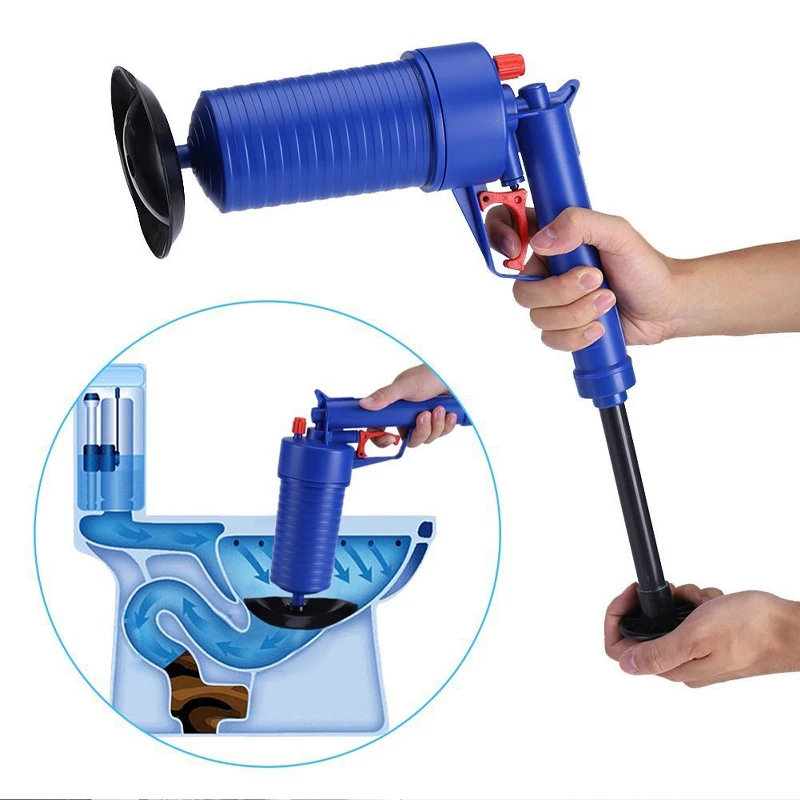 

Air Pump Pressure Unblocker Pipe Plunger Drain Cleaner Sewer Sinks Basin Pipeline Clogged Remover Kitchen Toilet Cleaning Tools