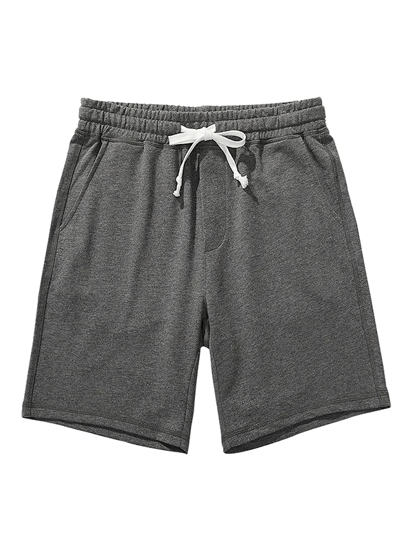 

Men's Dstring Elastic Waist Sports orts Five-Quarter Length Loose Pure Cotton Soft Breathable Fitn Casual Pants