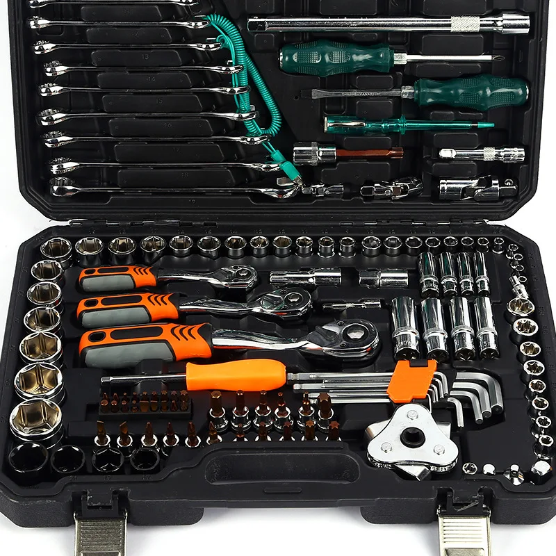 135PC Automotive Engine Repair Kit Car Disassembly Tool Combination Tools Ratchet Bit Holder Wrench Screwdriver Supports Export