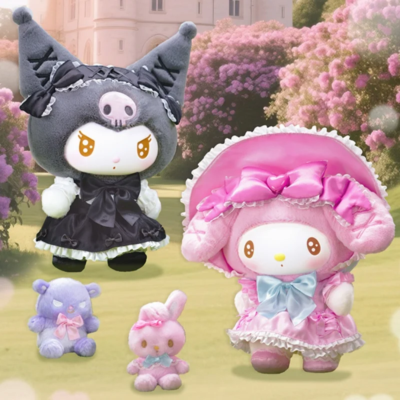 

Новая подлинная Kuromi My Melody, милая сказка, серия, скелет, подвижная плюшевая кукла, милое украшение для рабочего стола, подарки на день рождения, игрушки