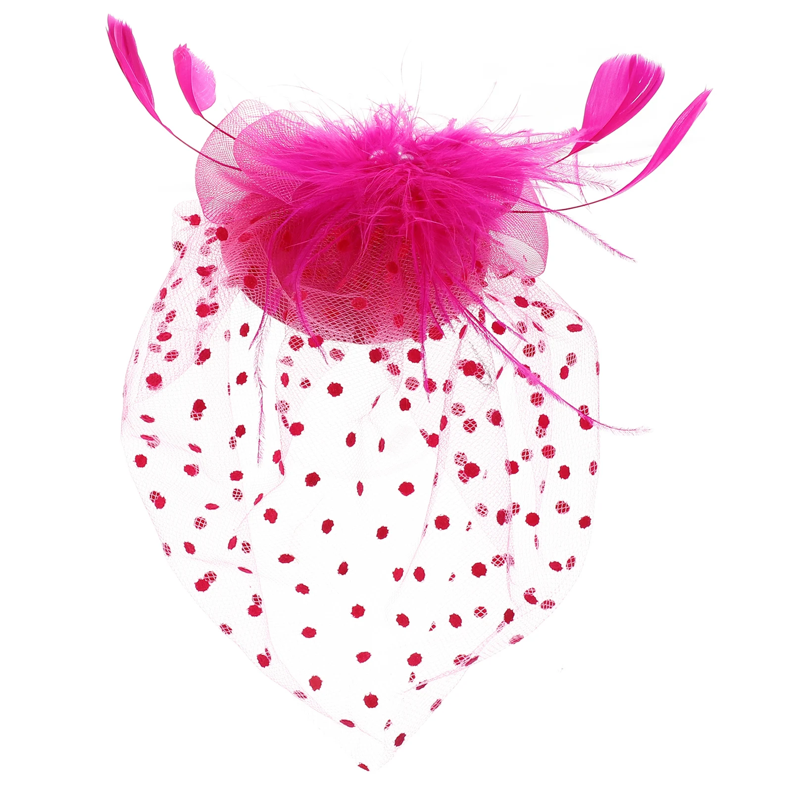 

Mesh Hairband Black Pearl Bow Veil Fascinator Women Headdress Bridal Wedding Tea Party Bride Hairstyle Plume Gauze