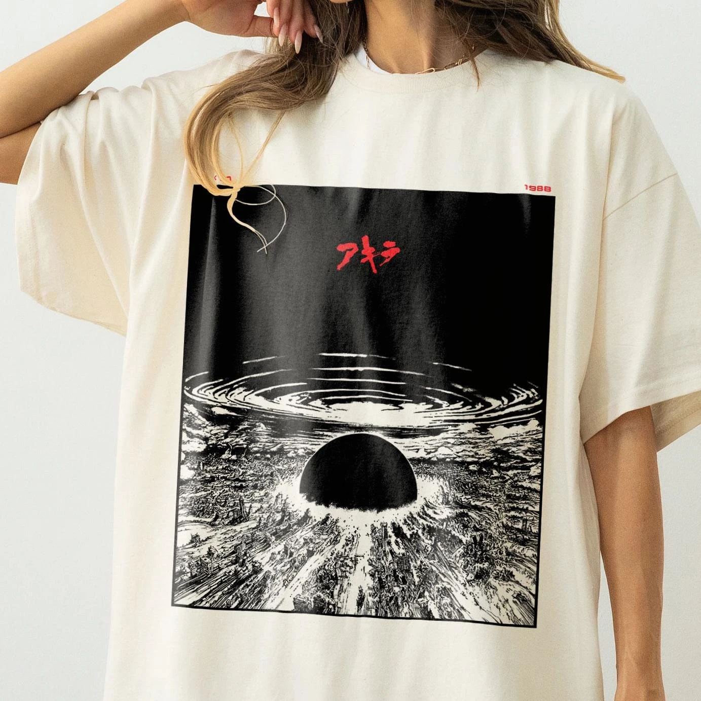 Akira Neo Tokyo Explosion T-Shirt – Cult Cyberpunk Anime Cinema Oversized Printed T-shirt