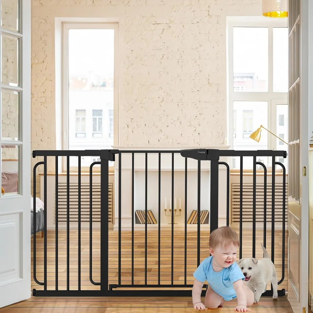 

29.7-57" Extra Wide Baby Gate for Stairs, Mom's Choice Awards Winner-Dog Gate for Doorways