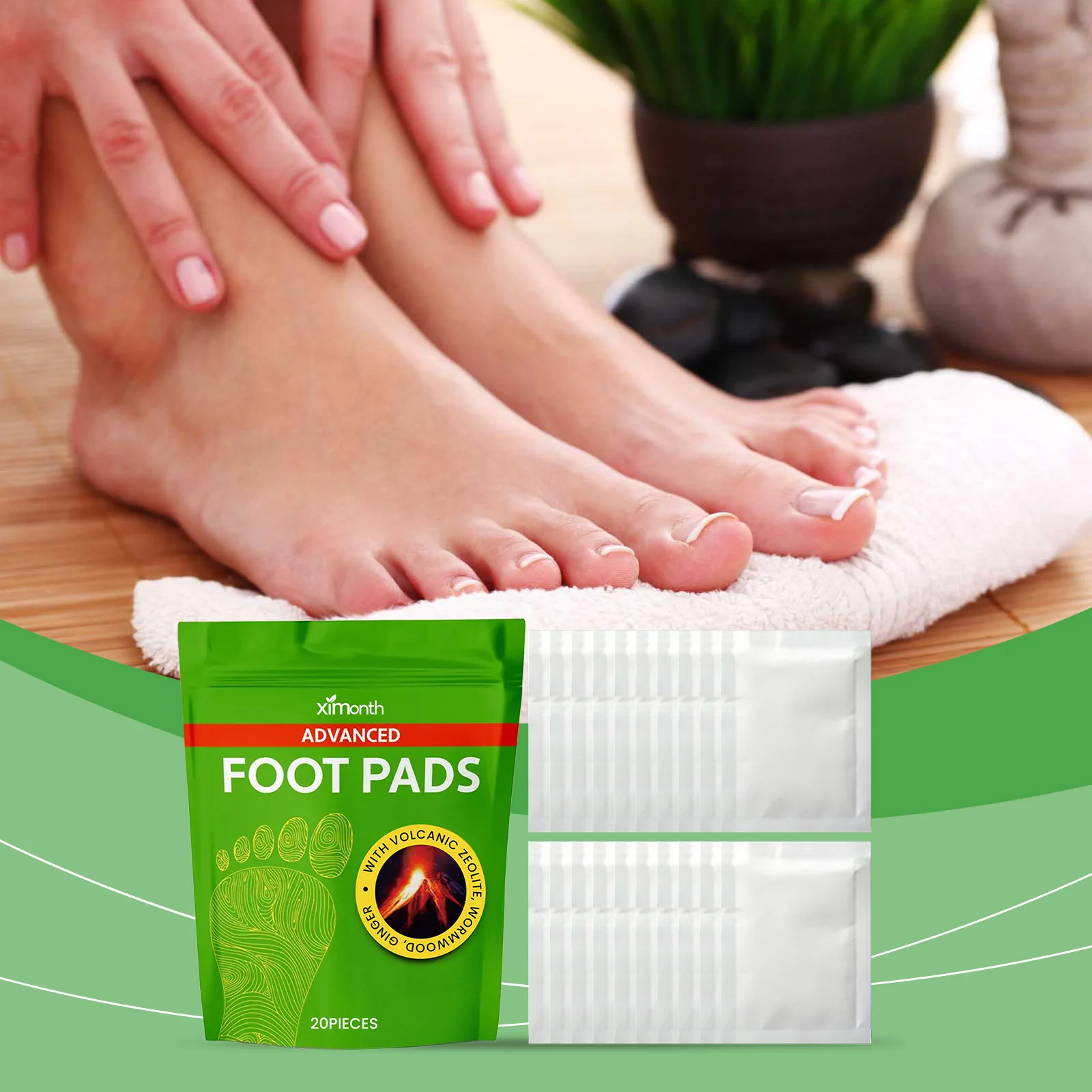 

Detoxifying Foot Pads Deep Cleansing Relieve Stress Improve Sleep Relaxation Sticker Body Toxin Removal Feet Patches Health Care