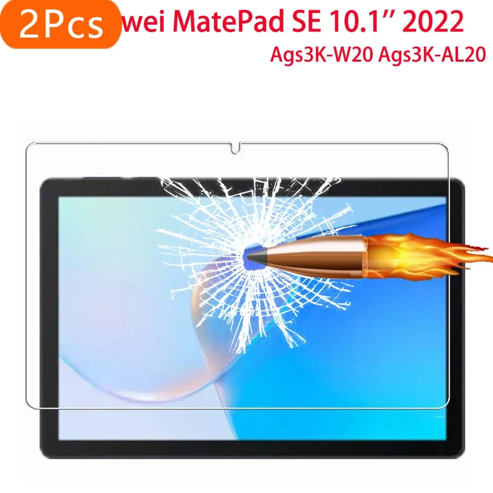 

2 шт. Защитная пленка из закаленного стекла 9H для Huawei MatePad SE 10,1 дюйма 2022 Ags3K-W20 Ags3K-AL20 Защитная пленка для Matepad SE