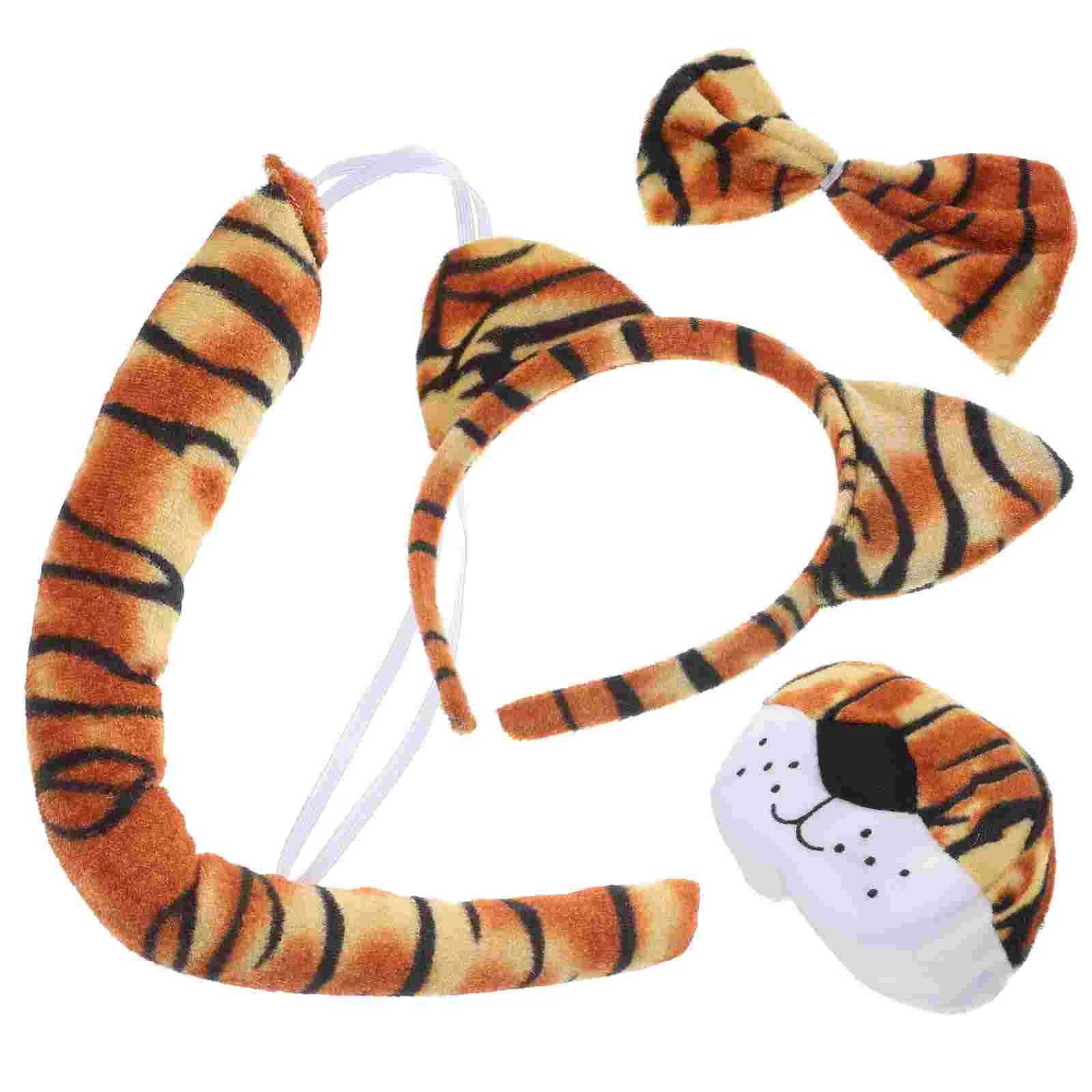 Tiger Headband Nose Costume for Kids Ears Women Lids Aldult Adult Tail Accessories Fabric Miss