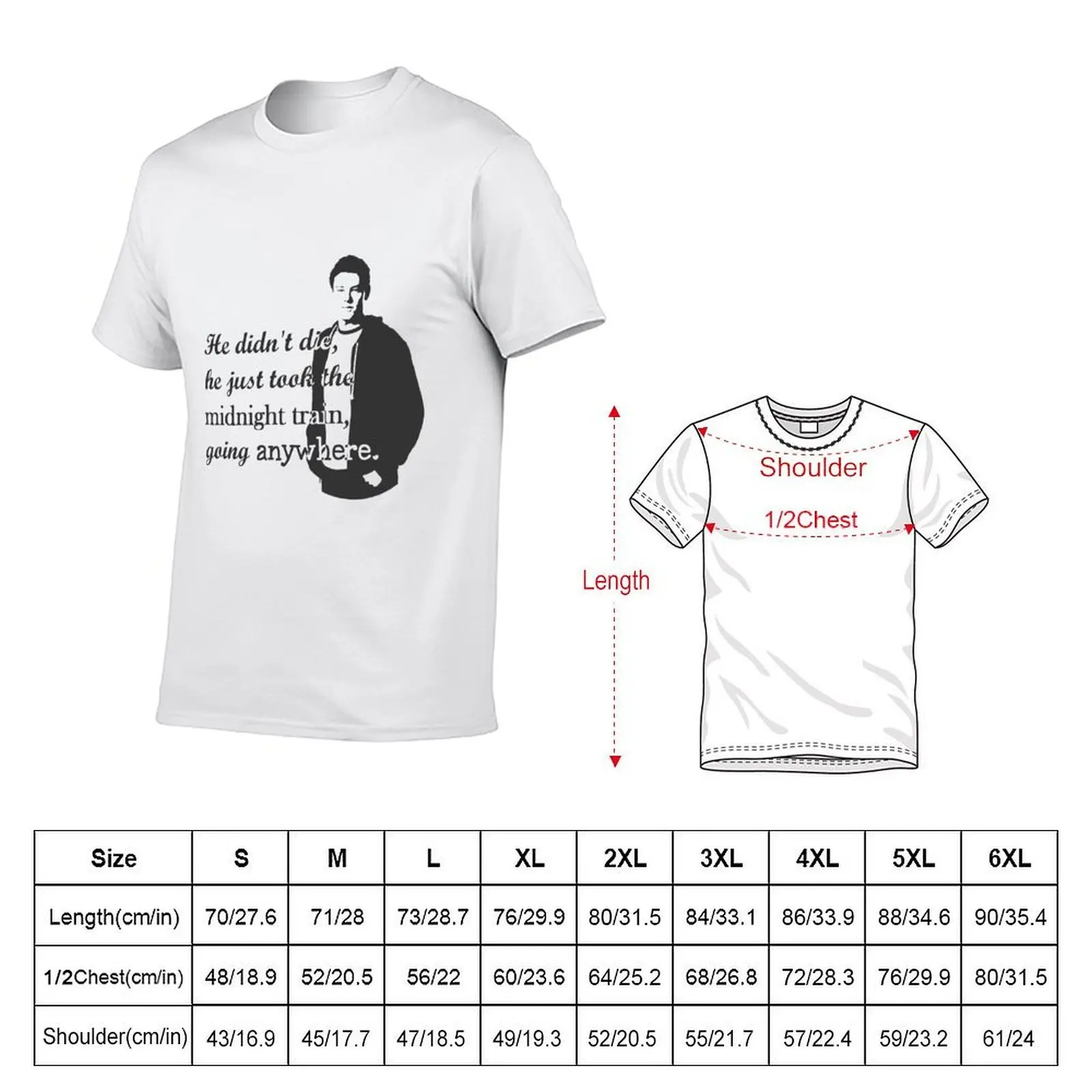 Cory Monteith He didn't die T-Shirt anime figures customizeds men t shirts high quality