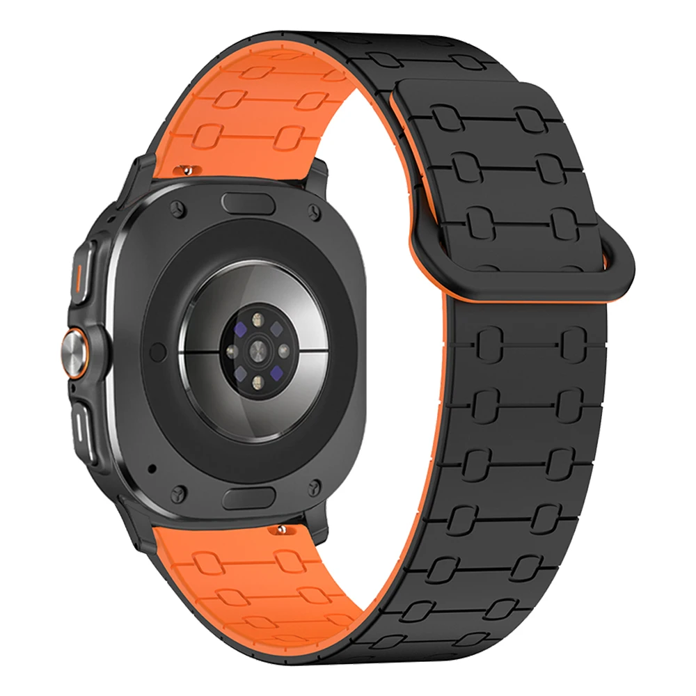 삼성 갤럭시 시계 8 40mm/44mm 팔찌 갤럭시 시계 8 클래식 46mm 시계 밴드 액세서리에 대한 틈새 없음 자기 실리콘 스트랩