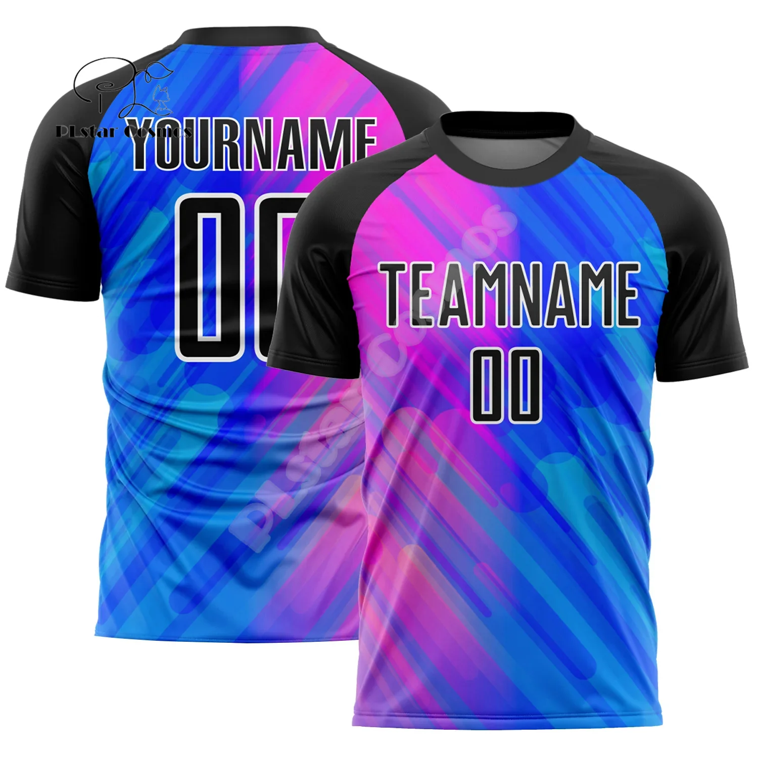 

Custom Name Gradient Graffiti Soccer Jersey Football Vintage Retro 3DPrint Harajuku Summer Streetwear Short Sleeves T-Shirts A17