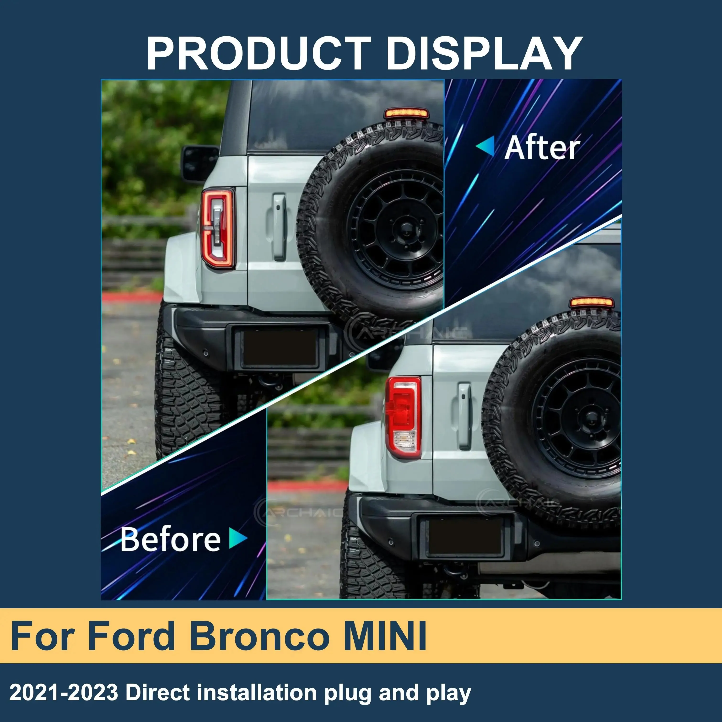 Led Light Car Light OEM Tail Lights For Ford Bronco For MINI 2021-2023 Led Taillights