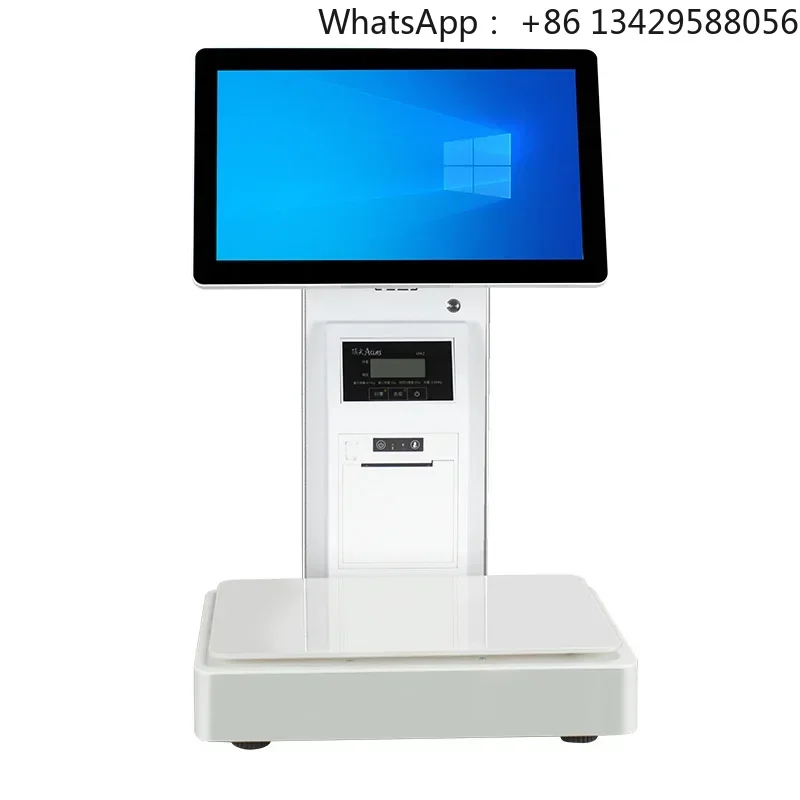 15.6inch Dual Screen Touch Epos Machine Cash Register Terminal Pos System Billing Weighing Scale Smart Pos Software for Retail