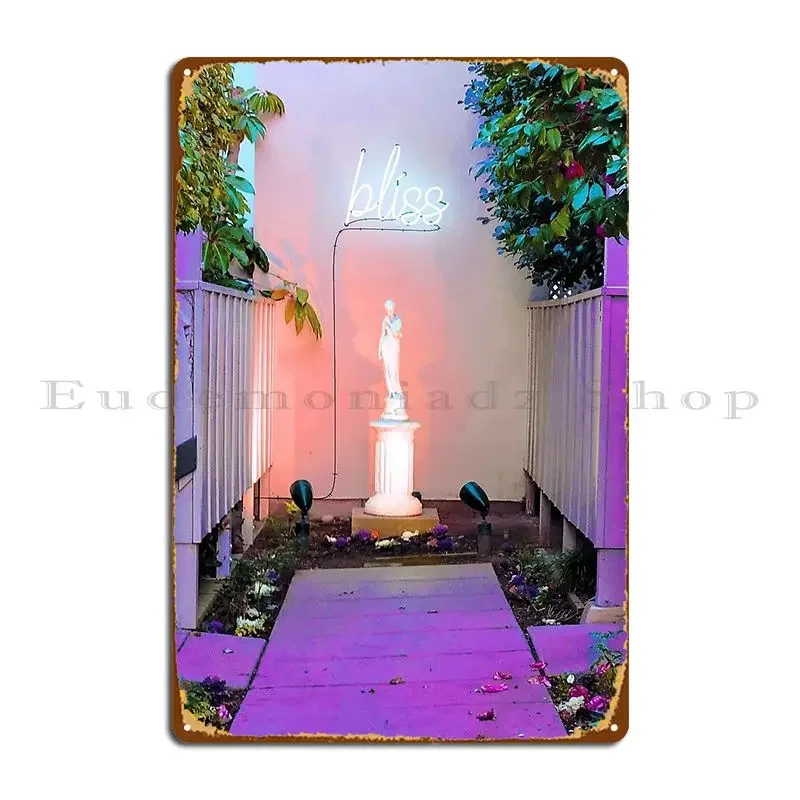 In Bliss Prints Affiches, Étuis, Accessoires, Panneaux Métalliques, Décoration Murale Effet Rouillé, Panneaux en Étain pour la Maison, Affiches au Design Club