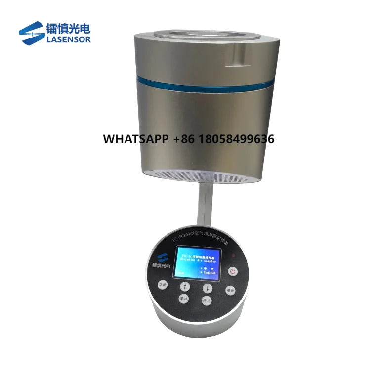 

LASENSOR High Volume Microbiological Air Bacteria Sampler LCD Display Calibrator with 220V Voltage