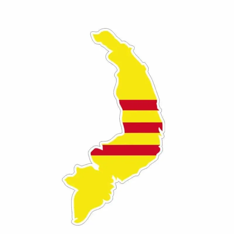 

Accessories South Vietnam Flag Map Car Sticker Helmet Decal
