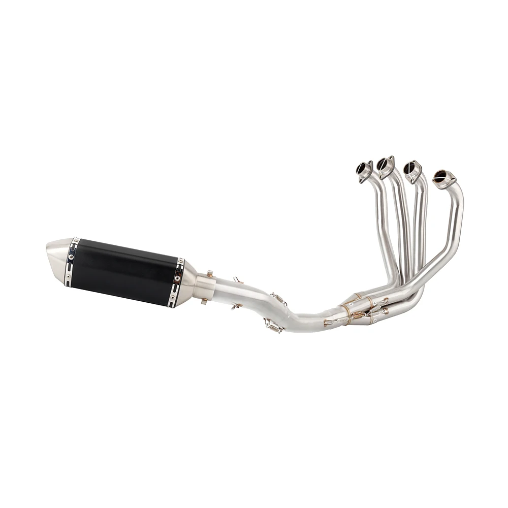 For Kawasaki ZX7R P1-P7 1996 to 2003 ZX7R P1 P2 P3 P4 P5 P6 P7 Motorcycle Exhaust Muffler With Mid Link Pipe Escape Slip-on