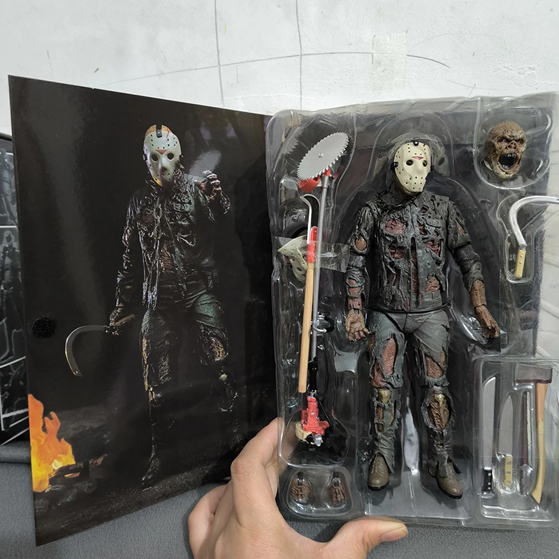 NECA The Firday Jason Voorhees Action Figure Part VII A New Blood Jason Voorhees Halloween Collection Model Toy Doll Gift