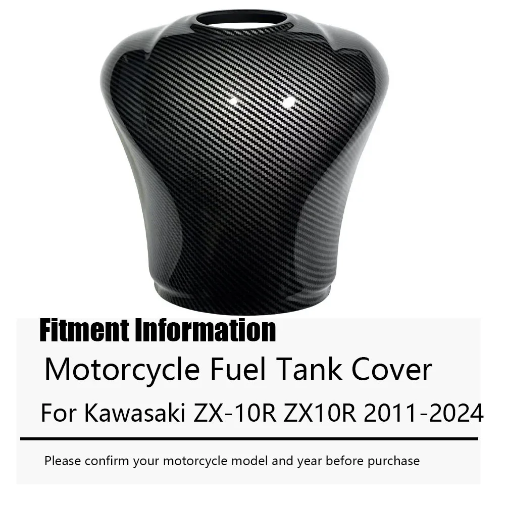 For Kawasaki ZX-10R ZX10R 2011-2024 Motorcycle ABS Fuel Tank Cover Guard Fairing Cowl Carbon Fiber Look Accessories