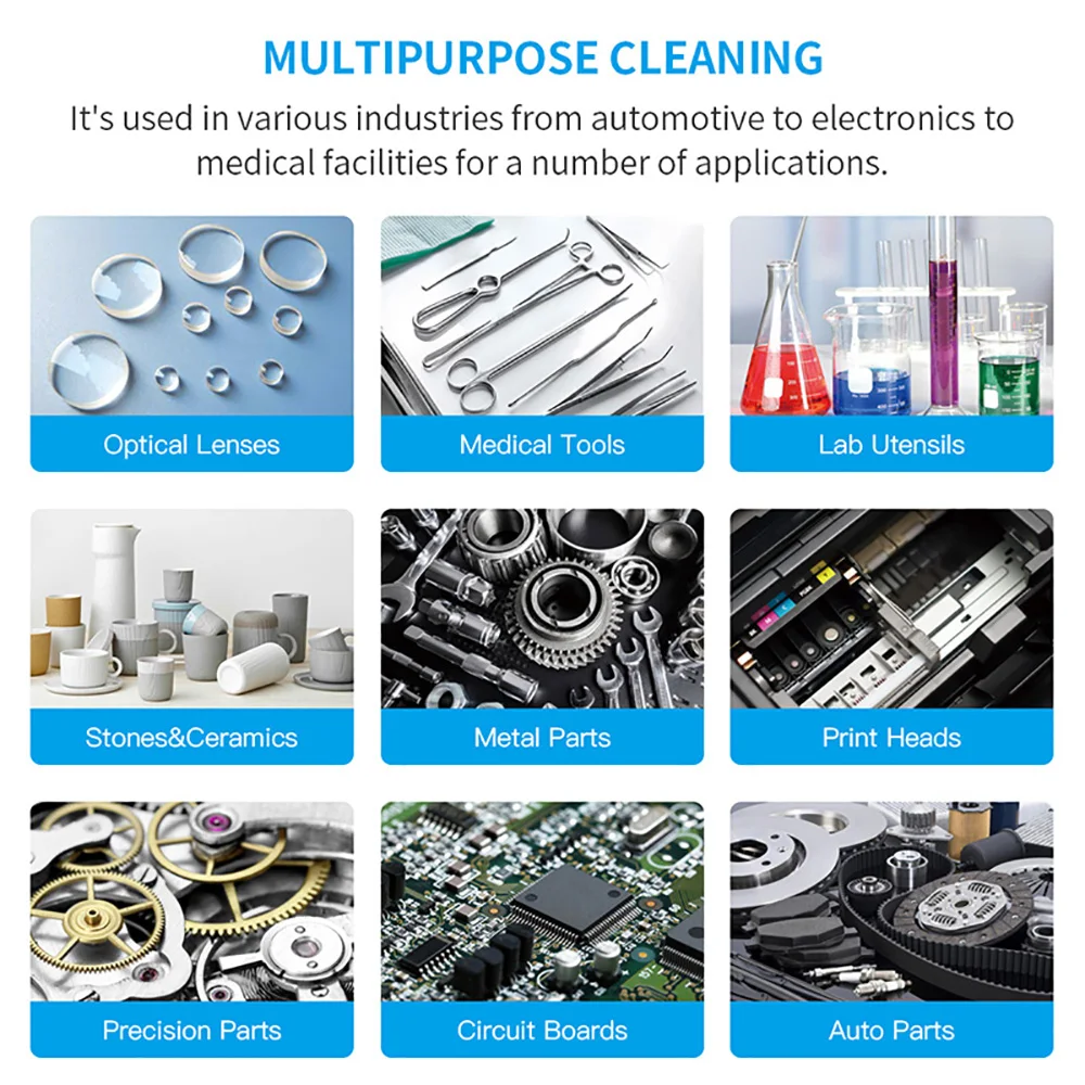 900ml Ultrasonic Cleaner Portable Cleaning Washing Machine 60W Lave-Dishes Ultrasound Bath Sonic Home Appliance 220V EU Plug