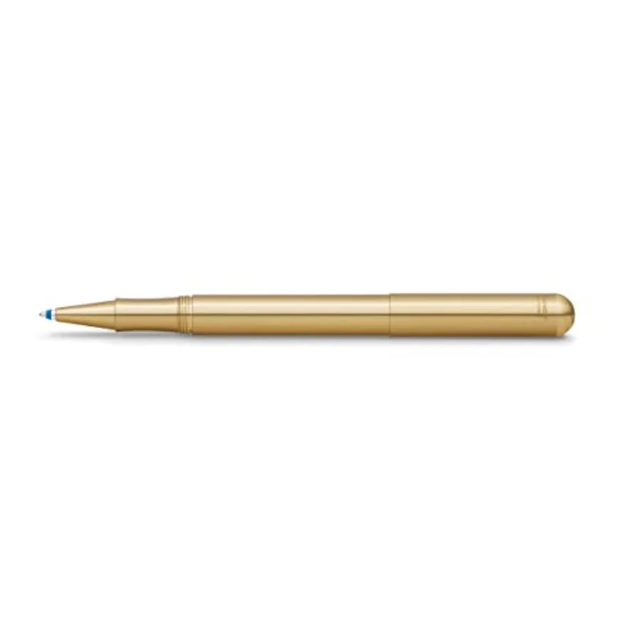 

LILIPUT Ball Pen Brass with Cap I Retractable Ballpoint Pen with Standard D1 Refills in a Tin Box I Metal Ball Pen 13 cm
