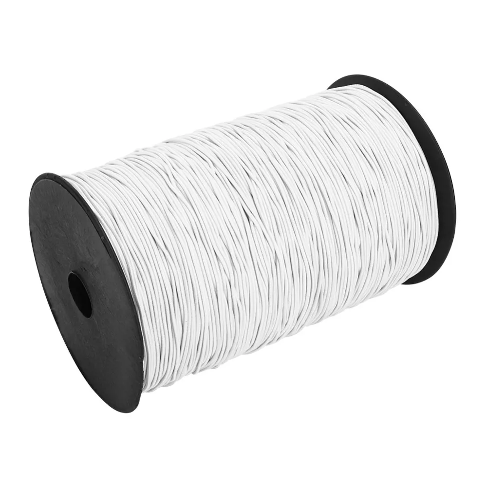 Durable 500m Length Elastic Bungee Rope 1.5mm Diameter Stretchable Waxed Polyester Cord Stretchy Bracelet Cord DIY