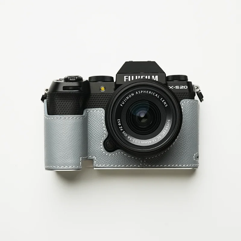 Mr.Stone XS20 camerabehuizing beschermhoes cover accessoires voor Fujifilm X-S20 camera handgemaakt echt leer