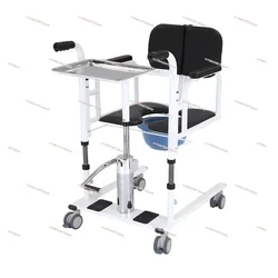 Toilet Stair Lift Chair Hydraulic Patient Transfer Chair with Commode for Disabled Multifunctional Shift Chair