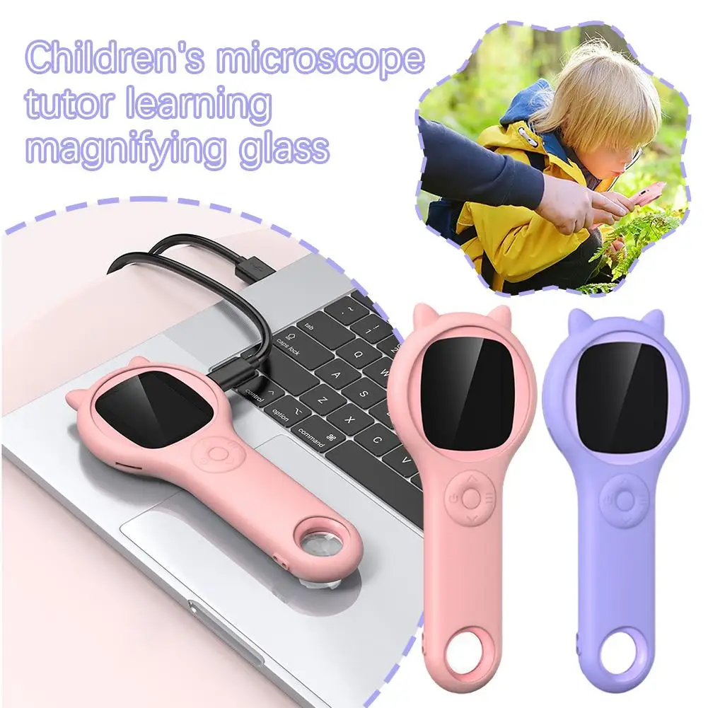 

Children's Microscope Tutor Ning Magnifier Dedicated -curricular Exploration Glass Extension Magnifying Field Z5u7