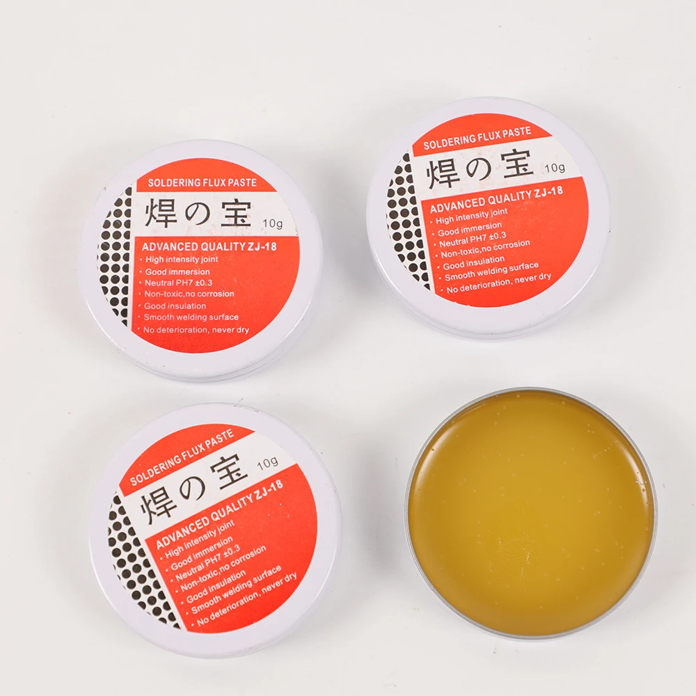 

5 Boxes 10g Soldering Paste Mild Rosin Environmental Soldering Paste Flux PCB IC Parts Welding Soldering Gel Metalworking Tool