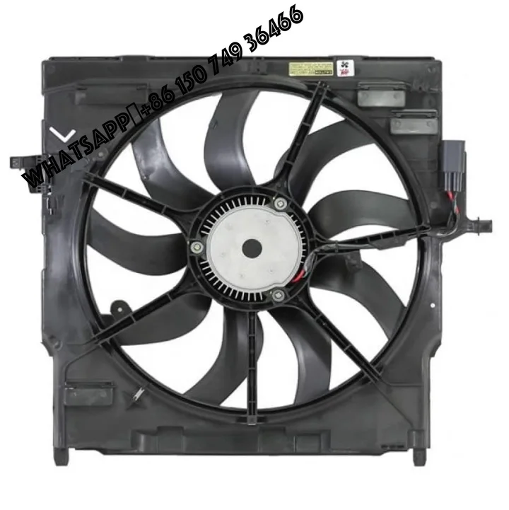 17427634471 for BMW F15 F85 X5 F16 F86 X6 Condenser Radiator Cooling Fan Water Radiator Fan Electronic Fan