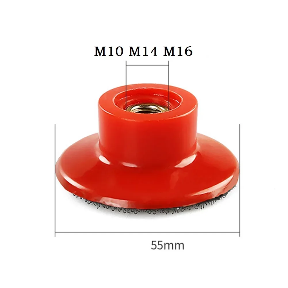 Grinding Disc Backing Pad 1 Pc 2 Inch M10/M14/M16 Polishing Pad Holder Polishing Pads Red Durable High Quality