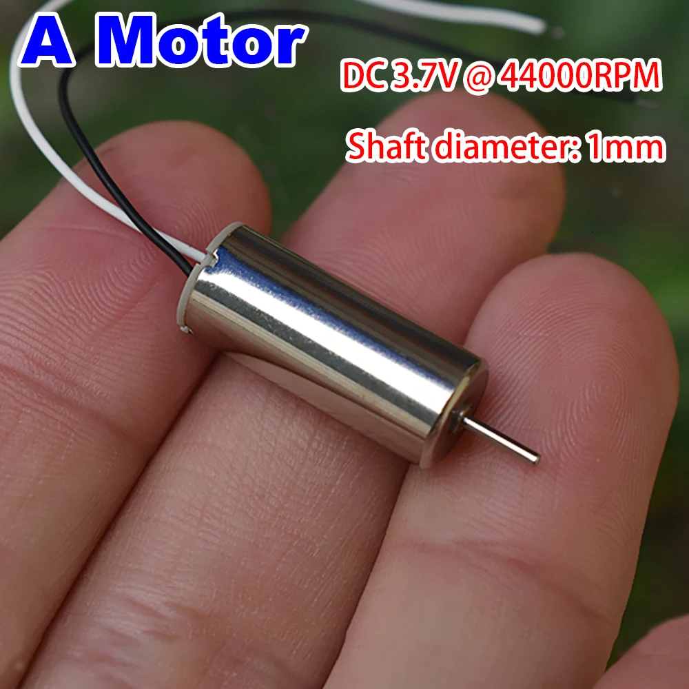 2PCS Mini 8520 Motor 8.5mm*20mm Coreless Motor DC 3V  3.7V 44000RPM High Speed NdFeB Strong Magnetic Powerful Motor RC Drone Toy