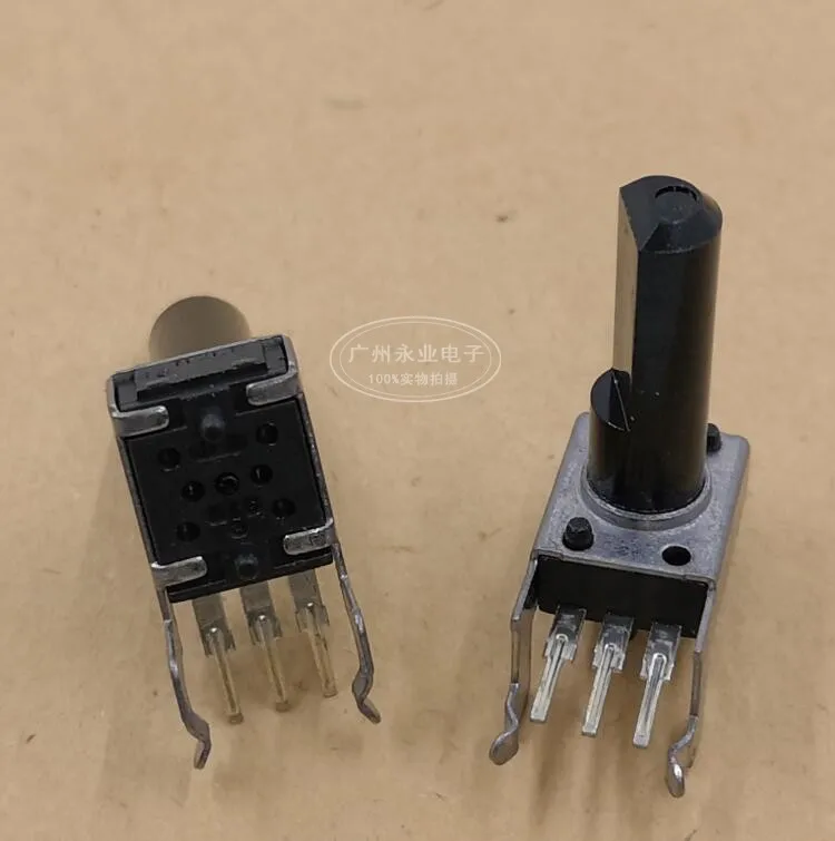 3 Piece 09 Type Horizontal Single Adjustable Potentiometer B2K B20K Midpoint Long Feet With Bracket Handle Length 18MMF 3 Feet
