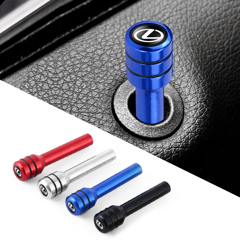 

2/4Pcs Car Truck Interior Door Lock Knob Pull Pins Aluminum Alloy For Lexus F-SPORT ES RX NX LS UX LM LX GX LC RZ IS CT GS RC HS