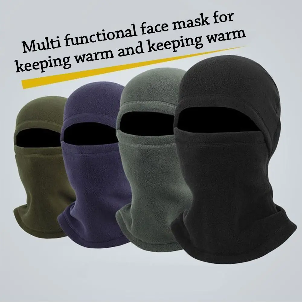 Fashion Polar Fleece Winter Hat Windproof Full Face Balaclava Warm Ski Mask Caps Cycling