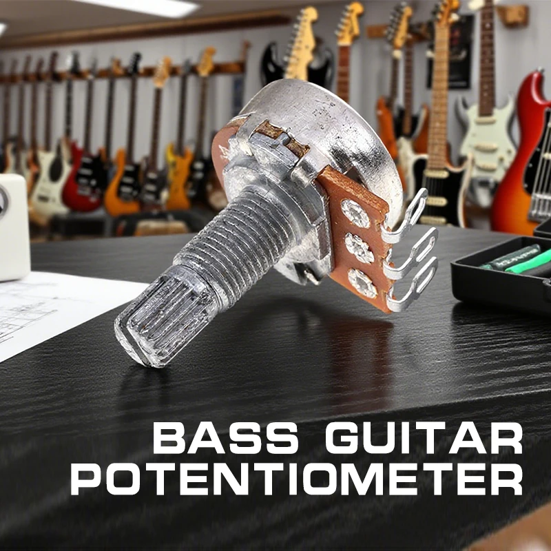 A500K B500K A250K B250K A50K B50K A25K B25K Potentiometer Splined Small Pot Electric Guitar Bass Effect Amp Tone Volume18mm